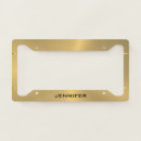 Search for gold license plate frames Metallic