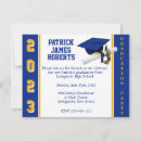Search for royal blue and gold graduation invitations Graduate