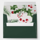 Search for christmas wedding envelopes Holly