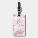 Search for unicorn luggage tags Rainbow