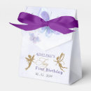 Search for purple and gold favor boxes Floral