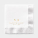 Search for monogram wedding napkins Traditional classic classy