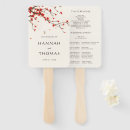 Search for wedding hand fans Order of service