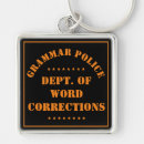 Search for writer keychains grammar police