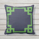 Search for navy blue and green pillows Preppy