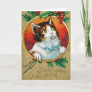 Search for vintage cat christmas cards Winter