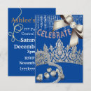 Search for royal blue gold sweet 16 invitations Birthday