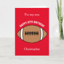 Search for football birthday cards Kids