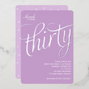 Search for 30th birthday invitations Girly