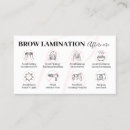 Search for laminated business cards Brow lamination