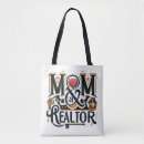 Search for real estate agent tote bags Mom
