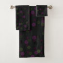 Search for dark purple bath towels Black