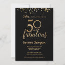 Search for surprise dinner invitations Gold glitter