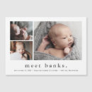 Search for magnetic birth announcement cards Elegant