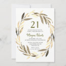 Search for golden 21st birthday invitations Party
