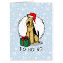 Search for airedale christmas cards Santa claus