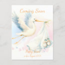 Search for pregnancy announcement postcards Stork