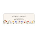 Search for wildflower return address labels Classic