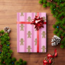 Search for pink gingerbread wrapping paper Cookie