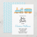 Search for train baby shower invitations Adventure
