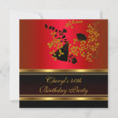 Search for red and black 18th birthday invitations Gold