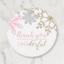 Search for winter onederland favor tags Snowflakes