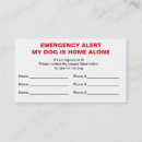 Search for emergency contact business cards Dog