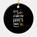 Search for funny wife ornaments Merry christmas