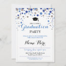 Search for silver and blue graduation invitations Graduate