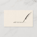 Search for author business cards Writing