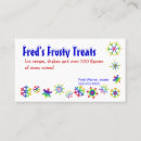 Search for snowflake business cards Ice