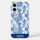 Search for blue toile iphone cases White