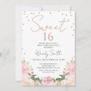 Search for rose gold sweet 16 invitations Blush