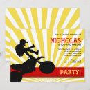 Search for motocross birthday invitations Red