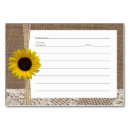 Search for sunflower recipe cards Rustic