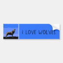 Search for wolf bumper stickers Howling