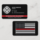 Search for first responder business cards Thin red line