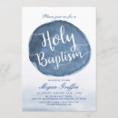 Search for water baptism invitations Blue