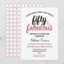 Search for fifty and fabulous 50th birthday invitations Party