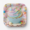 Search for cupcake plates Rainbow