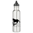 Search for horse funny water bottles western