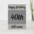 Search for 40th birthday cards Pretty