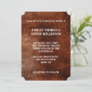 Search for leather wedding invitations Western