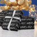 Search for naughty or nice wrapping paper Snow
