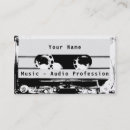 Search for cassette business cards Music