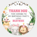 Search for safari thank you stickers Jungle animals
