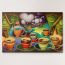 Search for coffee cup puzzles Colorful