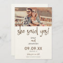 Search for he asked she said yes invitations Rustic