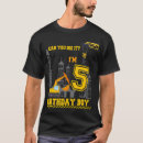 Search for 5th birthday tshirts Excavator