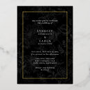 Search for black floral wedding invitations Chic